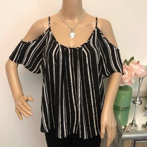 Stylish Striped Lush Brand Flowy Top - Nordstrom